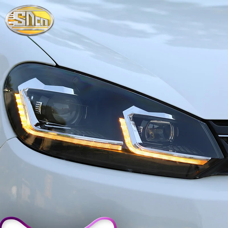 Автомобильный Стайлинг для VW Golf 6 фары 2009 2013 Golf6 mk6 R20 светодиодный фар глаза ангела