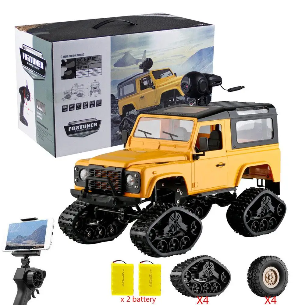 1/16 RC Гусеничный Landrover военный грузовик WiFi HD 720P камера автомобильный привод внедорожный