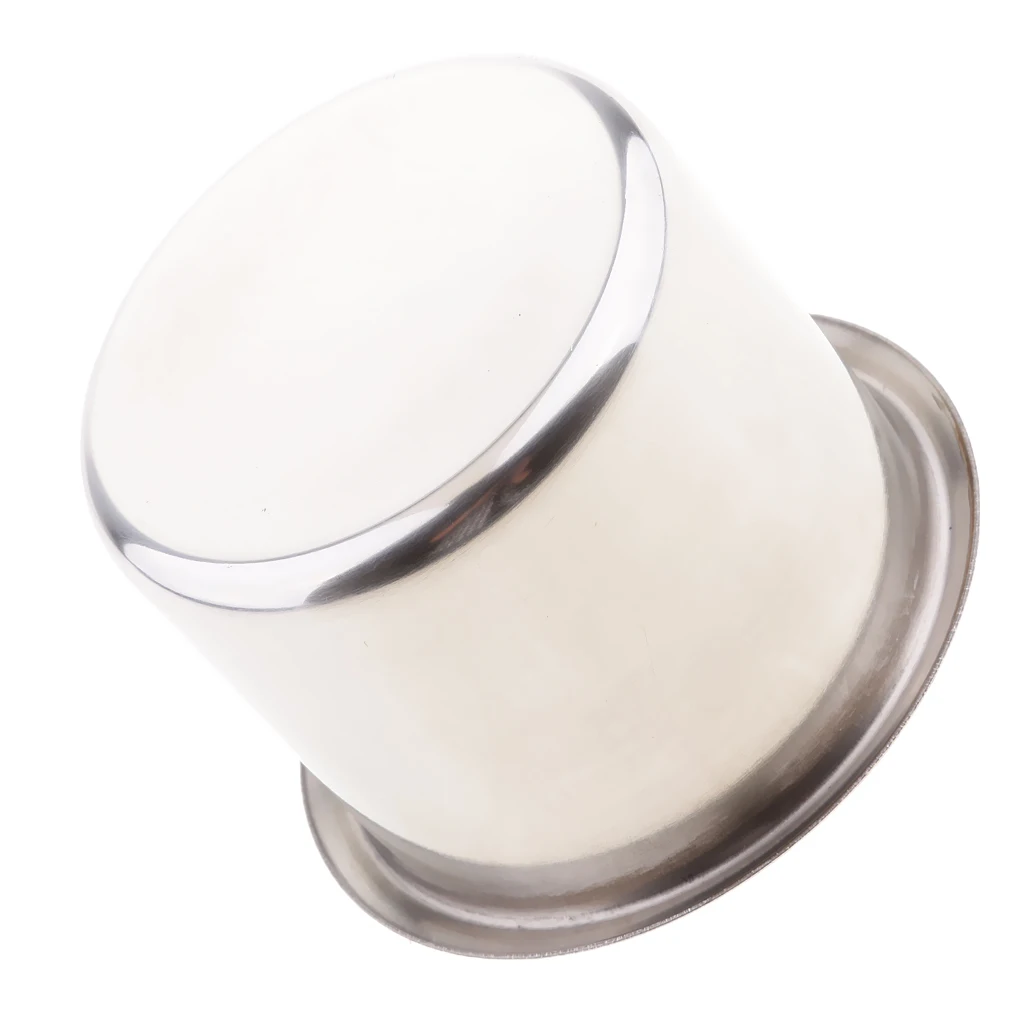 Pack of 5 Stainless Steel Poker Table Cup Holder Inserts For Car Boat Truck Marine - 68x55mm Pack of 5 Stainless Steel Poker Table Cup Holder Inserts For Car Boat Truck Marine - 68x55mm