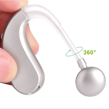 

Mini Size Hearing Aids Ear Back Type Invisible Hearing Aids Ear Sound Amplifier 2 Modes Adjustable