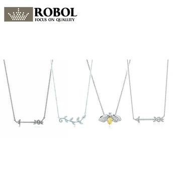 

High Quality 1:1 TTFF 925 Sterling Silver New Twig Leaf Necklace Jewerly Original Design Model Exquisite Craftsmanship.