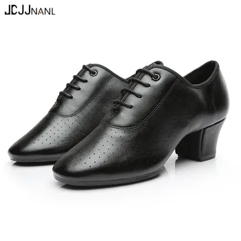 

2019 Women's Leather Latin Dance Shoes Ballroom Dancing Shoes Soft Sole Sailor Dance Shoes Adult Practice Dance Shoes Of Cloth