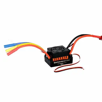 

1pcs Waterproof 60A ESC BEC with 5.5V 3A BEC for 1/10 RC Car Truck (Gold)
