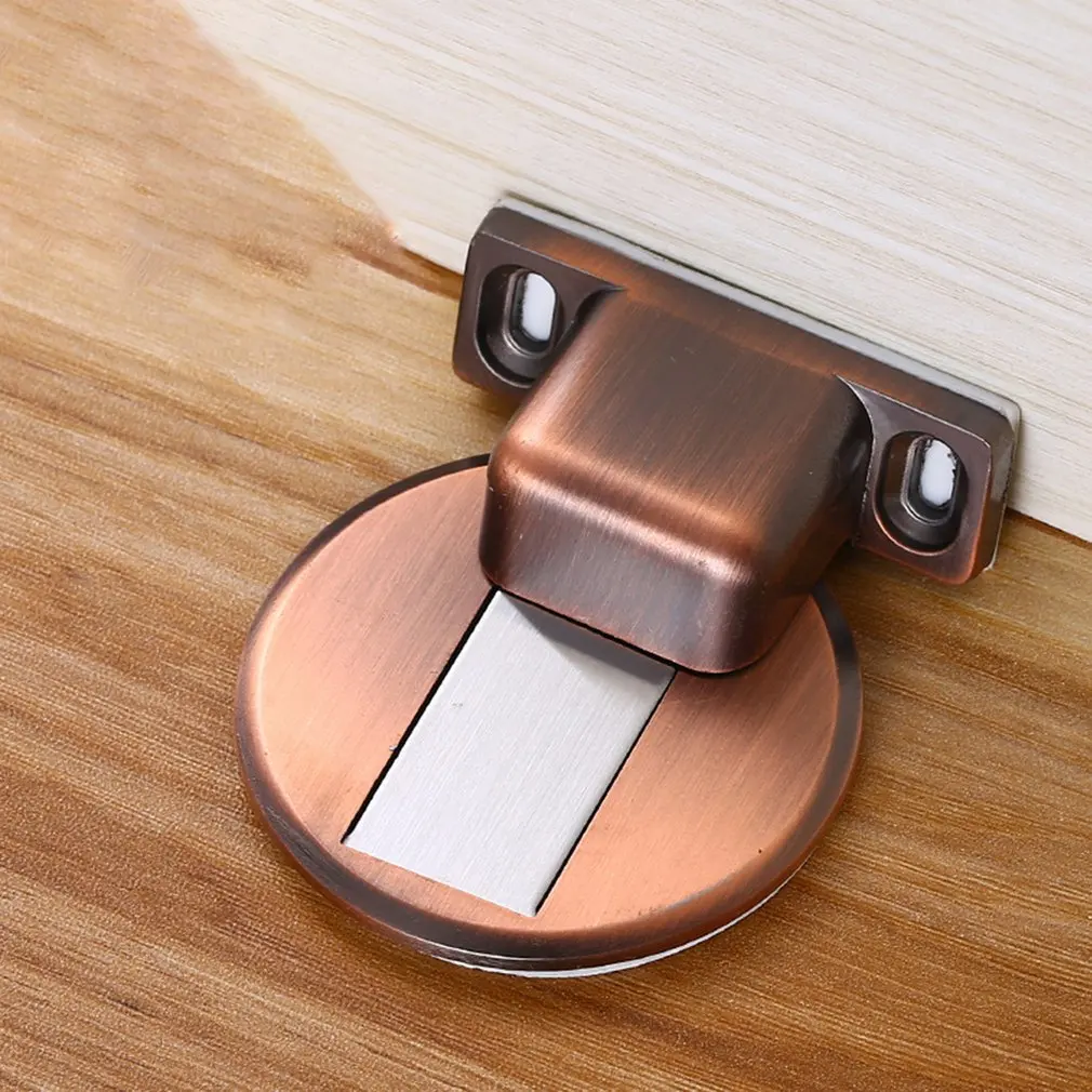

Magnetic Door Stops 304 Stainless Steel Door StoPPer Door Holders Catch Floor Nail-Free Doorstop Furniture Hardware