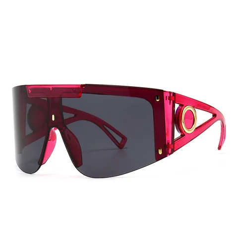 Fashion Luxury Brand Designer Oversized Square Sunglasses Women Men Semi Frame Retro Travel Sun Glasses Goggle Shades