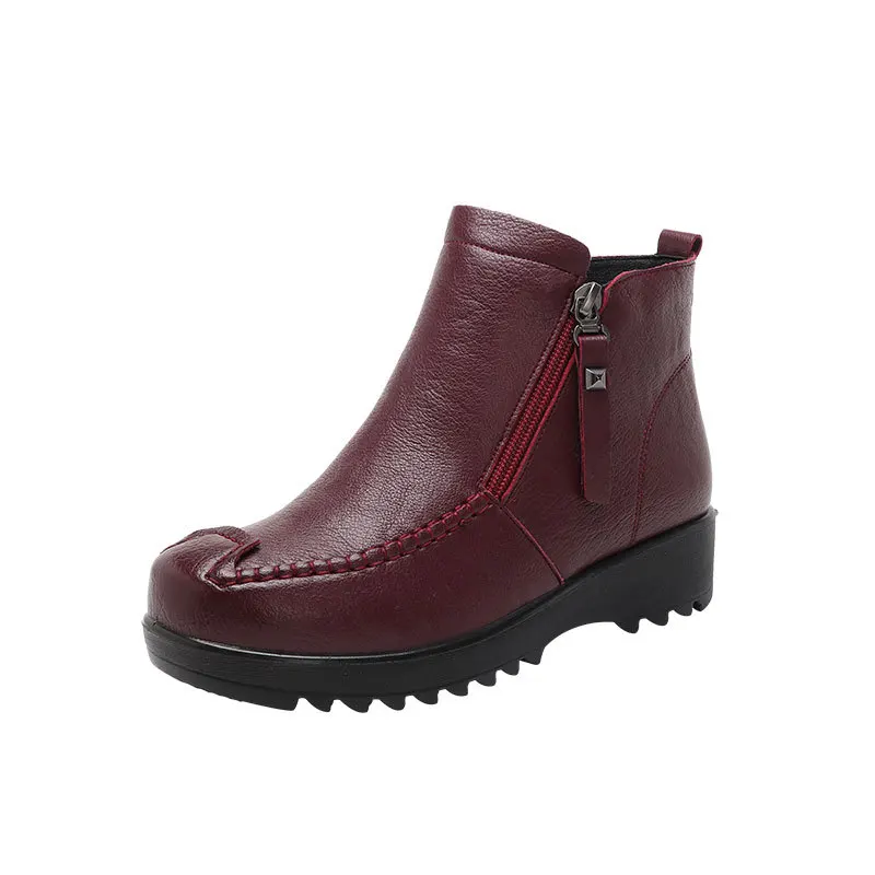 Women Boots 2021 Retro Hot Sale Boot Female Non-Slip Ankle Winter Shoes Large Size 2021 Women's Ankle Boots Zapatos De Mujer