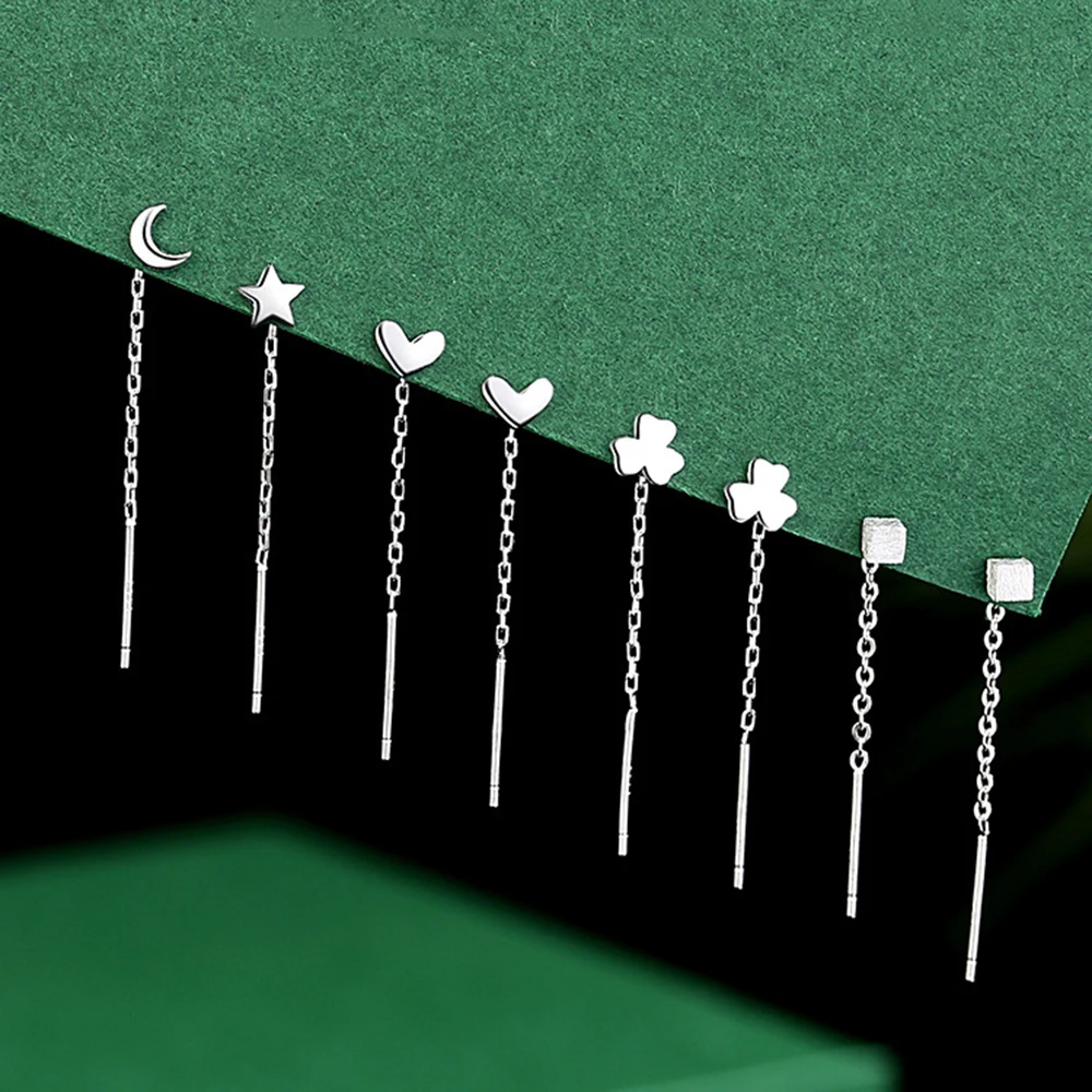 New Minimalist Chain Long Tassel Drop Earring For Women Statement Dangle Earrings Personality Ear Line Jewelry Gift