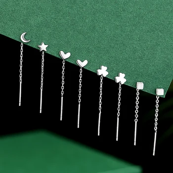 New Minimalist Chain Long Tassel Drop Earring For Women Statement Dangle Earrings Personality Ear Line Jewelry Gift