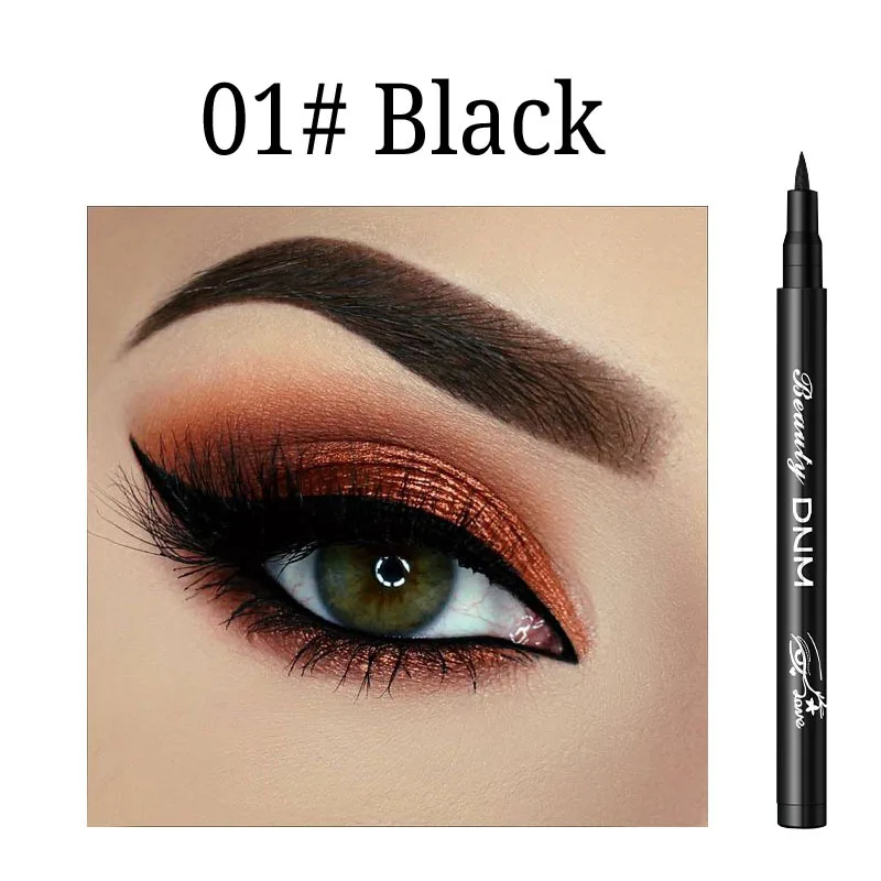12 видов цветов жидкости макияжная подводка для глаз карандаш для макияжа матовая карандаши-подводка для глаз - Цвет: Black