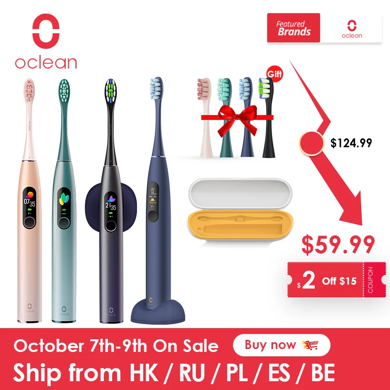Global Version Oclean X Pro Sonic Electric Toothbrush Adult IPX7 2-in-1 Charger Holder Color Touch Screen Toothbrush Fast Charge Global Version Oclean X Pro Sonic Electric Toothbrush Adult IPX7 2-in-1 Charger Holder Color Touch Screen Toothbrush Fast Charge