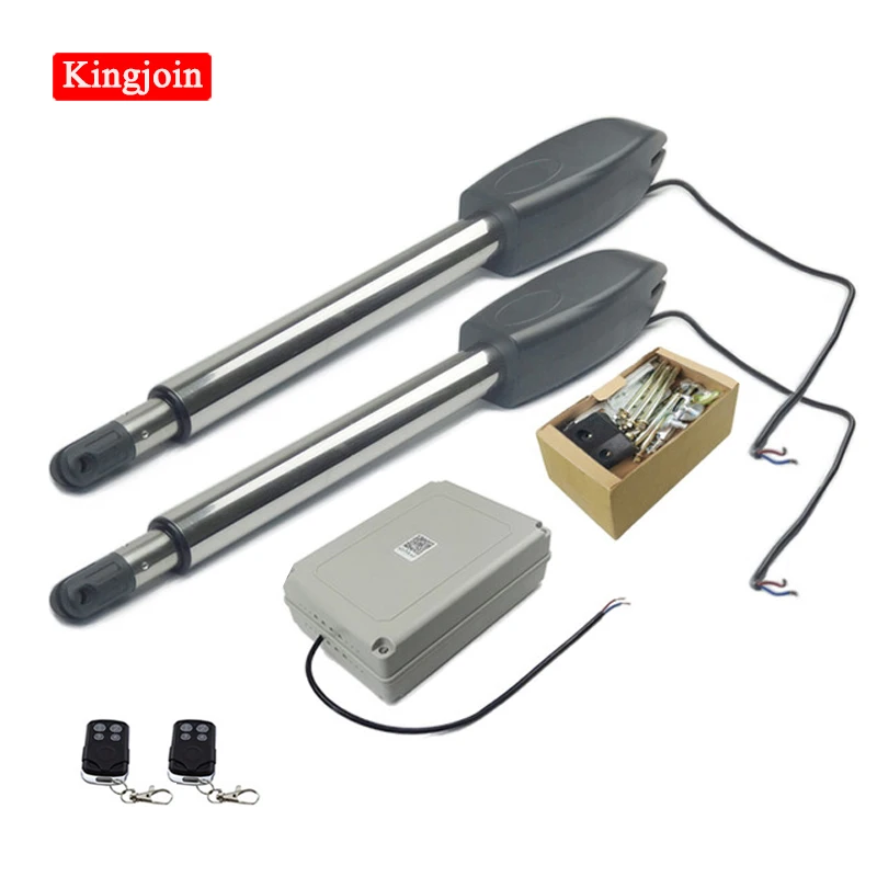 

KINGJOIN smart home automatic swing door opener motor dual engine kit for family farm gates separated on both sides