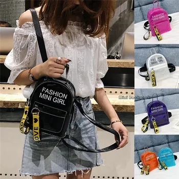 

2020 Newest PVC Shoulder Backpack Women Ladies Small Mini Fashion School Backpack Travel Shoulder Bags Rucksack Backpacks