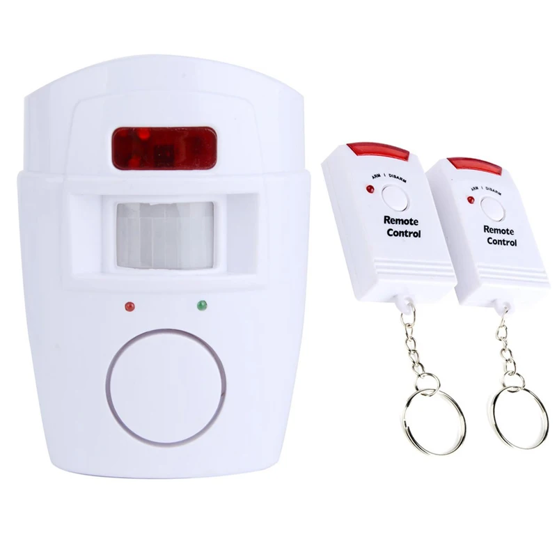 

Home Security Motion Sensor Alarm IR Infrared Alarm Motion Sensor Detector With 2 Wireless Remote Control Smart Body Sensor