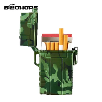 

Cigarette Case Lighter USB Outdoor Adventure Survival watreproof Windproof Electric Double Arc Portable Lighters Seal Lock Box