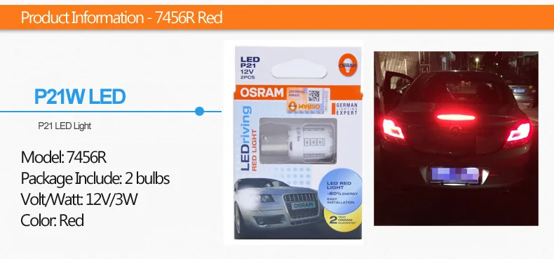 Лампа Ксеноновая OSRAM СВЕТОДИОДНЫЙ T10 W5W T20 p21w светодиодный автомобильный Боковой габаритный фонарь лампы сигнала поворота интерьер чтение светильник номерных знаков Лампы помочь вспышка Светильник Автомобиля