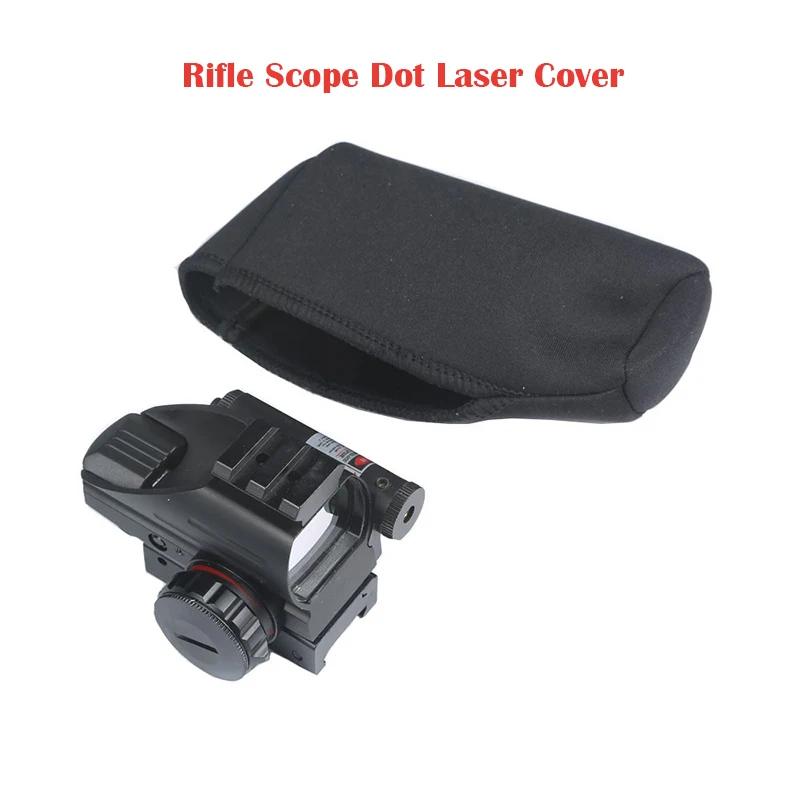 

Mizugiwa Rifle Scope Dot Laser Cover Gun Rifle Hunting Accessories Rifle Scope Neoprene Protect Scope Cover Bag Black Color