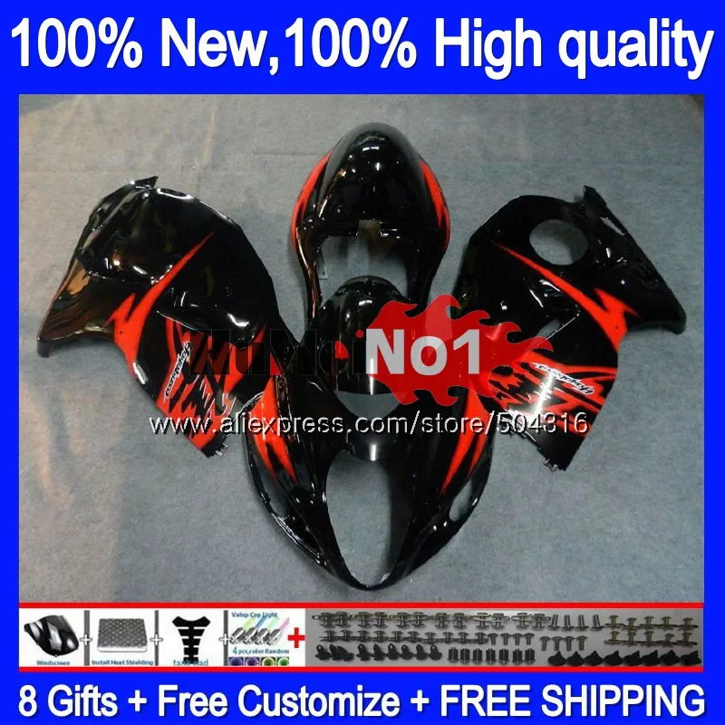 Hayabusa для SUZUKI GSX-R1300 1996 1997 1998 99 00 01 красный blk 27MC. 85 GSXR 1300 GSXR1300 96 97 98 1999 2000 2001 обтекатели