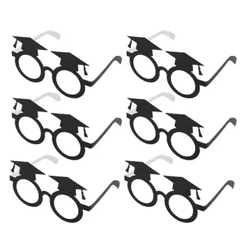 

12pcs Graduation Eyeglasses Graduation Hat Funny Glasses Costume Prop Photo Accessary Party Favors Spectacles for Graduation