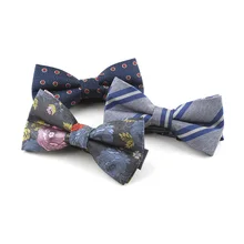 Мужская деловая рубашка галстук-бабочка, полиэстер, крашеная пряжа, жаккард, профессиональный костюм, Бабочка, галстук-бабочка