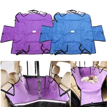 Переноска для домашних животных, автомобильный чехол для сиденья для домашних животных, чехол на заднее сиденье для собак, чехол для путешествий, водонепроницаемый коврик для домашних животных, гамак, подушка, синий, фиолетовый