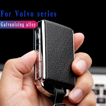 

For Volvo XC40 XC90 XC60 S90 V90 T5 T6 T8 case protective shell Accessories Galvanized Alloy key case cover protective shell