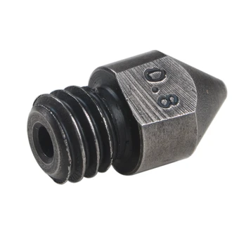 

For Ender 3 CR 10 1.75mm Mk8 Nozzle Hard Hardened Steel Nozzle Resistant Corrosion 3D Printer Accessories
