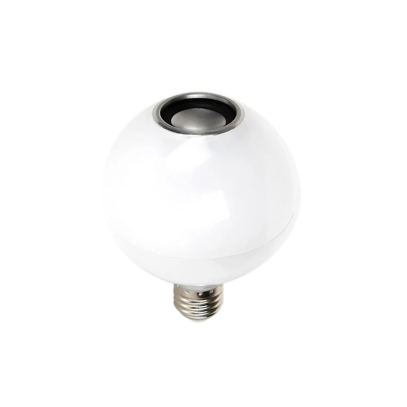 

12W LED Wireless Bluetooth Music Light Bulb RGB E27 Lamp Built-In Audio Speaker Remote Control Colorful Discolored Bluetooth Bul