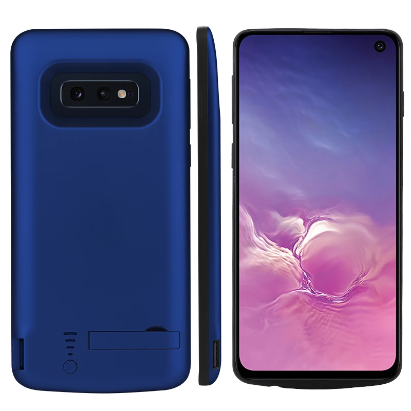 Для samsung Galaxy S10E 5000 мАч чехол для зарядки батареи Чехол для samsung S10e зарядное устройство чехол Расширенный банк питания чехол - Цвет: blue