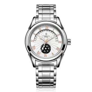 

LAOGESHI Watch Men Stainless Business Auto Date Calendar Waterproof Luxury Watches Male Bracelet Wristwatch Relogios Masculino