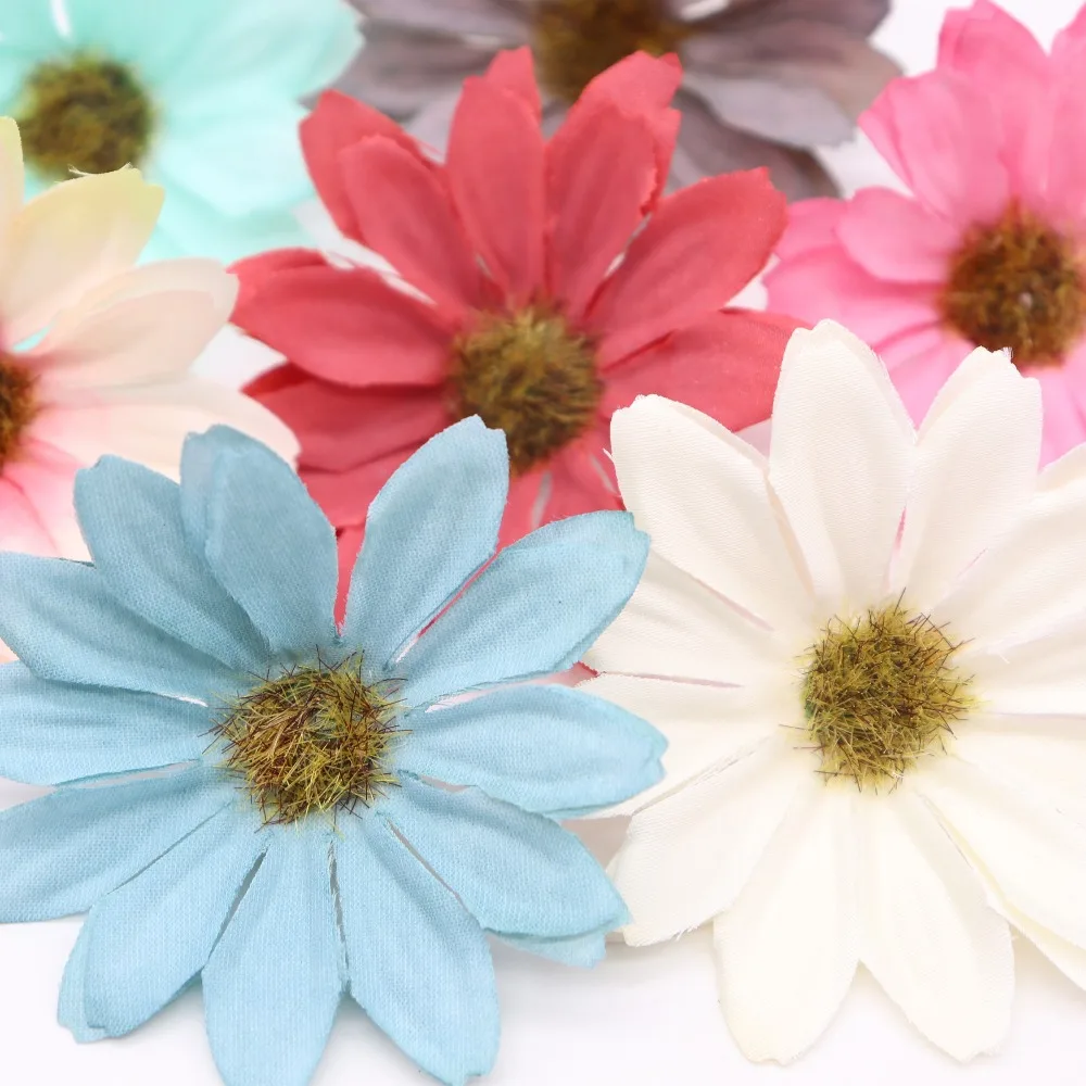 10pcs-lot-6cm-Silk-retro-daisy-artificial-flower-head-wedding-decoration-DIY-Wreath-scrapbook-craft-fake(5)
