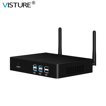 

Visture Intel Core i5 i3 i7 Fanless Mini PC Windows 10 4K HTPC Thin Client Desktop Computer NUC HDMI VGA WiFi 6 X USB V102