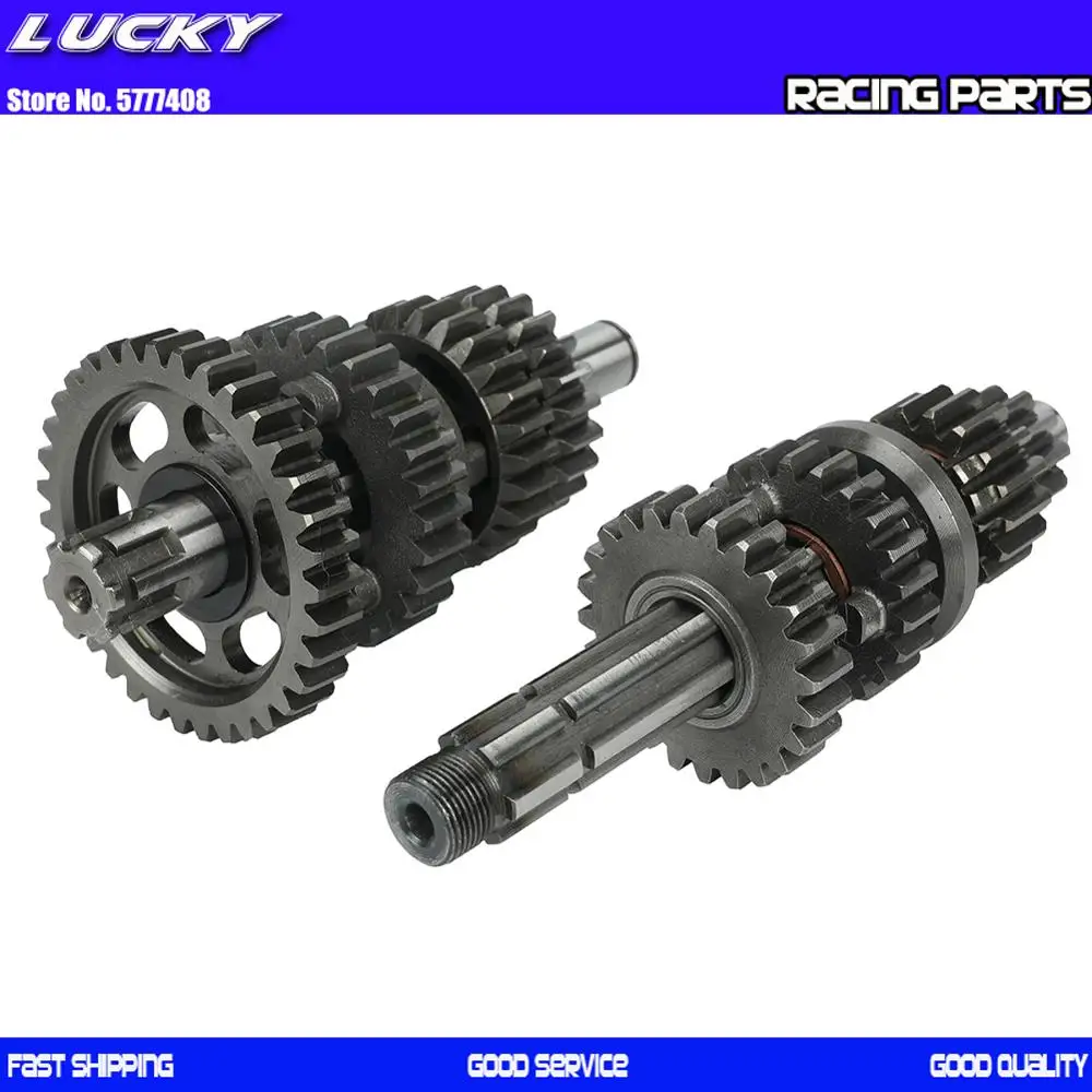 lf150 Transmission Gear Box Main Counter Shaft kit For Lifan 150 150CC 1P56FMJ Horizontal Kick Starter Engines Dirt Pit Bikes | Автомобили