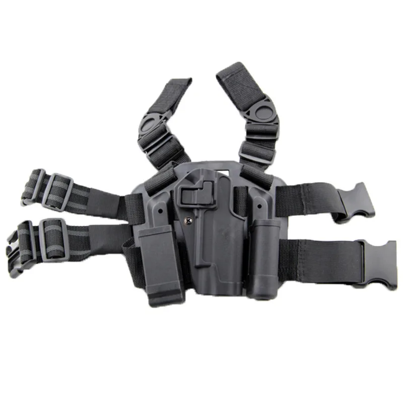 

Army Military Colt 1911 Compact Tactical Drop Leg Holster Right Hand Hunting Airsoft Handgun Holder Case Pistol Thigh Holsters