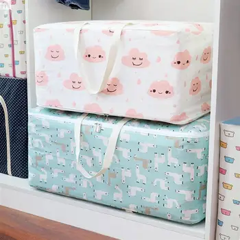 

Quilt Drawstring Bag Quilt Blanket Dustproof Storage Pouch for Traveler