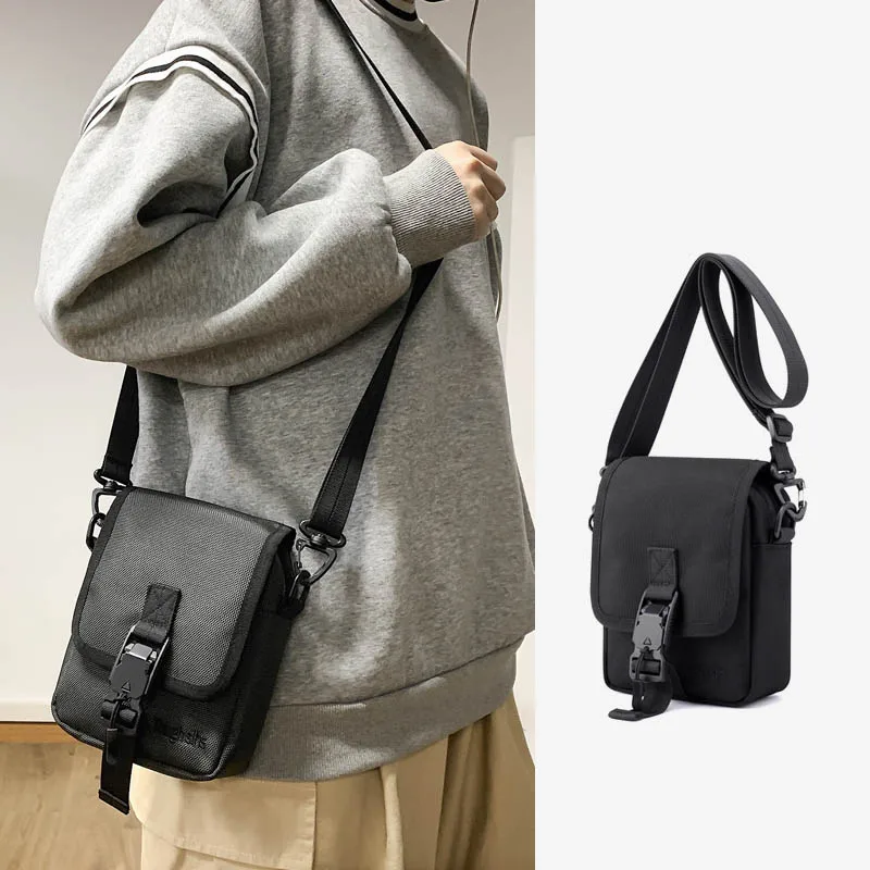 

Модная мужская сумка через плечо 2021, многофункциональная сумка-мессенджер, черная уличная сумка для телефона, нейлоновая черная сумка через плечо для мальчиков