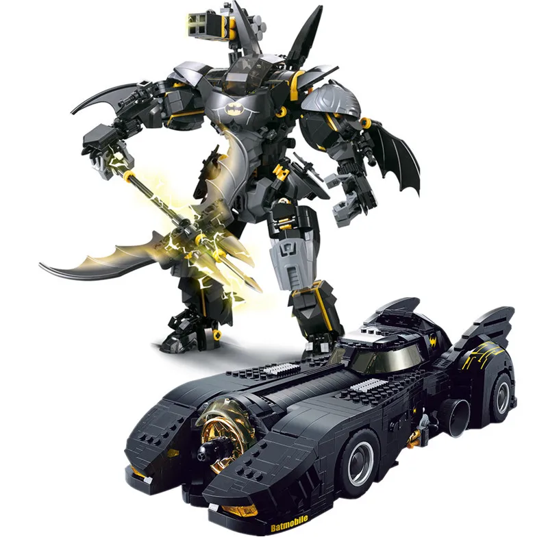 

New Legoinglys Marvel Avengers Endgame DC Super Heroes Batman Armor Batmobile Batwing Model Building Blocks Bricks Assemble Toys