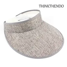 Унисекс дышащая соломенная плетеная льняная Кепка винтажная клетчатая однотонная пустая верхняя уличная Кепка с ремешком сзади, пляжная кепка s