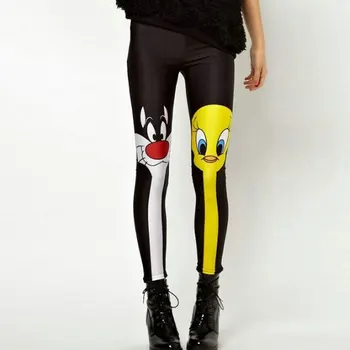 

Women Capri Legging Tropical Leaves Printing Sexy Mid-Calf 3/4 Fitness Leggings Capri Pants