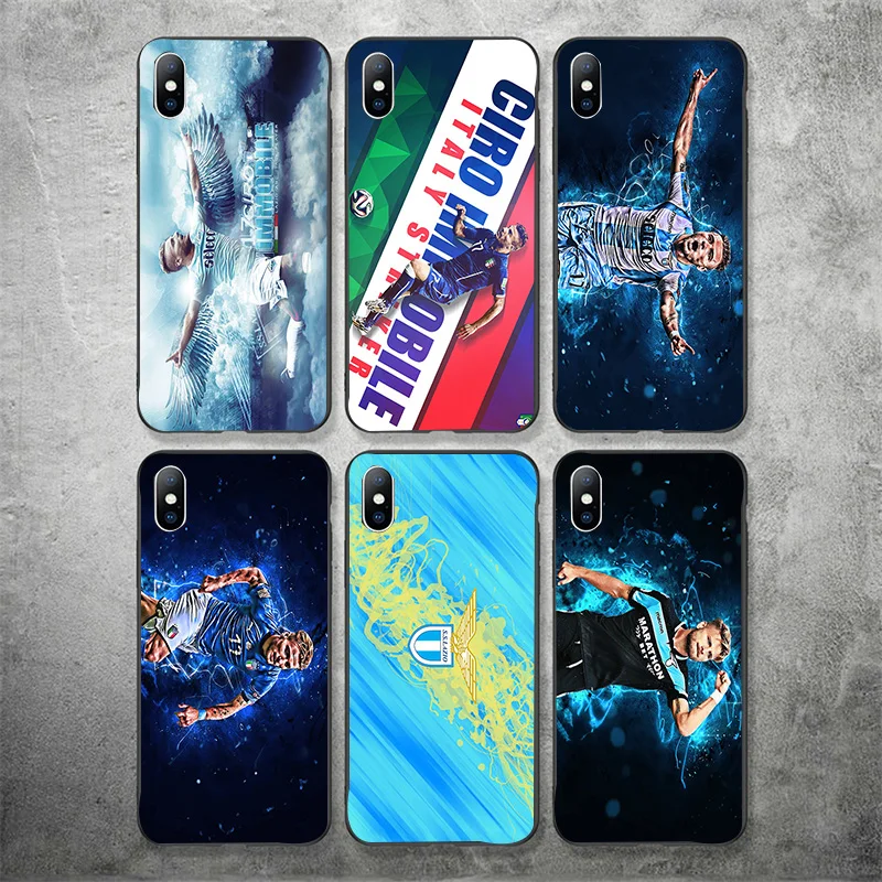 Чехол для телефона Immobile чехол iphone DIY Lazio FC черный мягкий TPU iPhone 11Pro X XR XS MAX 7 8 7plus 6 6S 5S