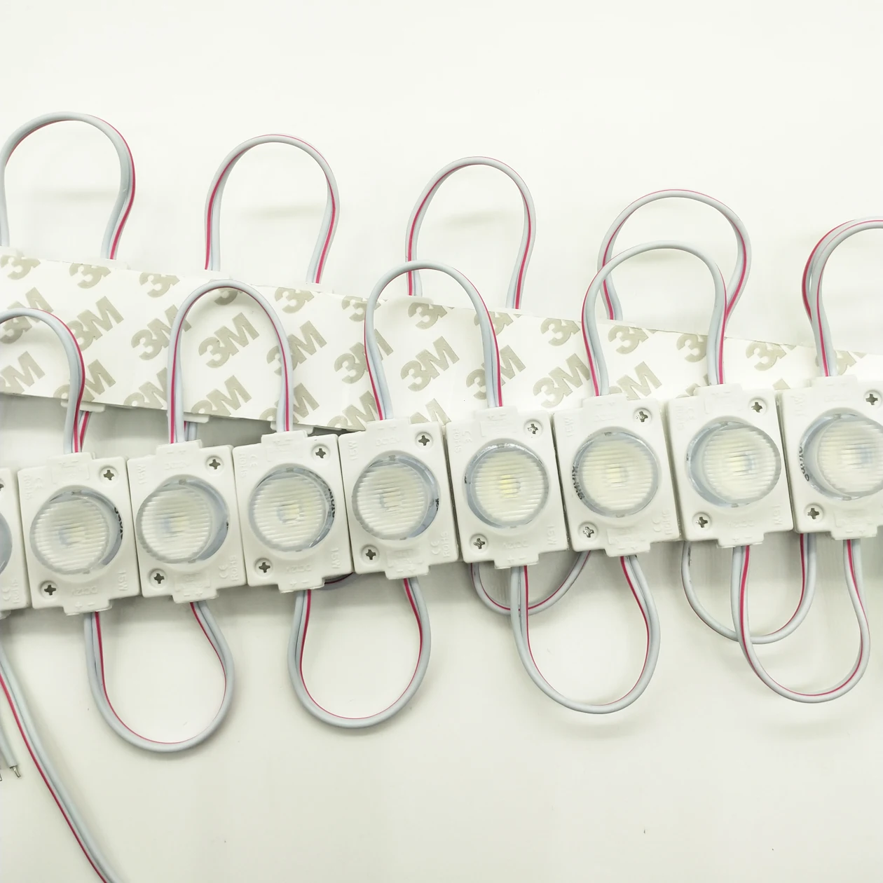 LED Module injection lens 1.5W 12V 24V 3030 Super Bright Advertising Light IP65 Waterproof Sign Backlight 20pcs