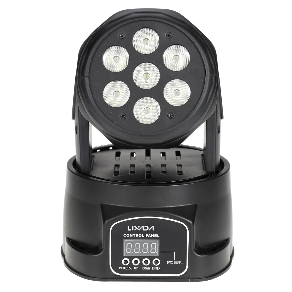 RGBW Диско светильник Lixada DMX 512 мини движущиеся головки светодиодный сценический