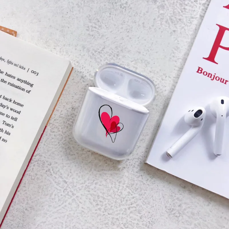 Мягкий милый Чехол Air Pods для Apple Airpods, роскошный простой прозрачный чехол для Airpods в Bluetooth, аксессуары для наушников