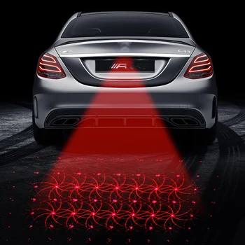 

Red Line Anti-collision rear-end laser rear fog light car parking and brake light rear warning light Auto Styling