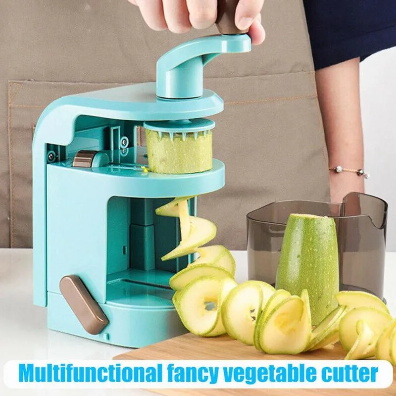 5 In 1 Vegetable Spiralizer Mandoline Slicer With Rotating Blades Cutter Pasta Spaghetti Zucchini Noodles Maker Kitchen Gadget | Дом и сад