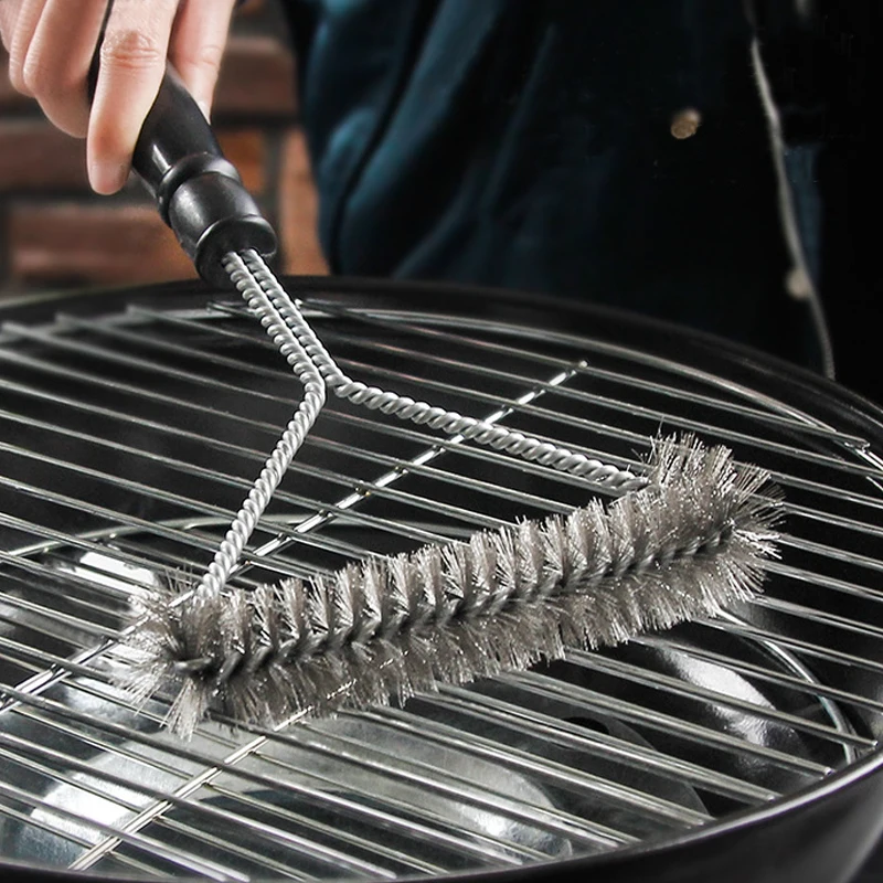 Kitchen Accessories BBQ Grill Barbecue Kit Cleaning Brush Stainless Steel Cooking Tools Barbecue Gadgets Accessories Brushes Barbecue Cleaning Tools Grill Brush Cleaning Brushes