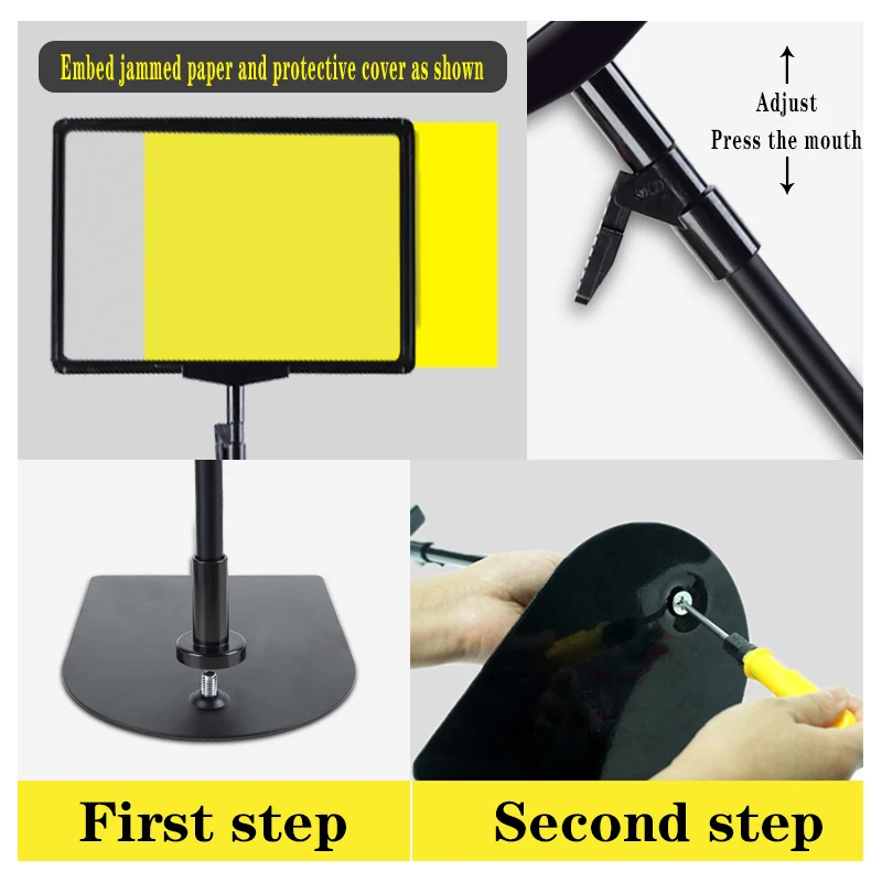 Porta Cartelli In Metallo Per Prezzi - Clip Per Etichette, 6 Pezzi - Foto 5