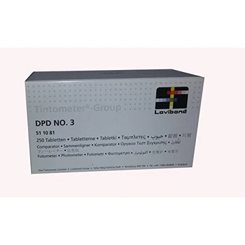 

Lovibond Recambio tabletas reactivo medición Cloro Total DPD 3 Lvd. Recarga 250 Ud. Fotómetro/Tintometer. 51 10 81