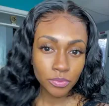 Pelucas de cabello humano brasileño suelto con frente de onda de encaje profundo para mujeres negras, prearrancado, 360, peluca con cierre de encaje Remy 4x4