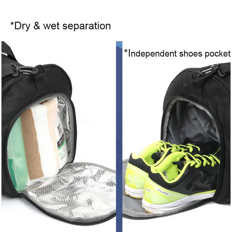 Travel Bag for Men Large Gym Fitness Bag Wet Dry Training Shoes Shoulder Handbags Multifunction Work Out Portable Luggage Duffel 3