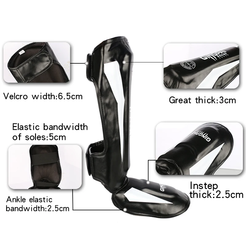 Protection Top Quality Boxing shin guards MMA instep protectors foot kickboxing pad Muaythai Training Leg support protectors